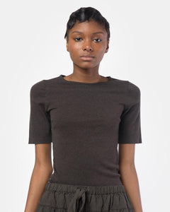 Cashmere Rib Tee in Carbon by Lauren Manoogian at Mohawk General Store