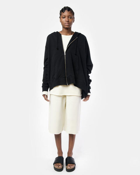 Zip Hoodie in Black by MM6 Maison Margiela at Mohawk General Store