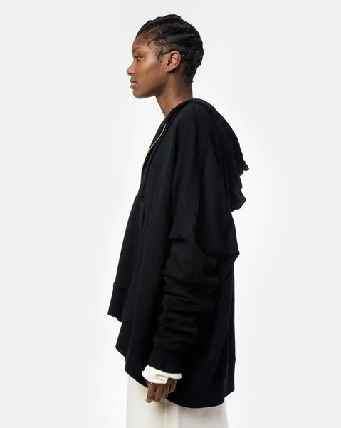 Zip Hoodie in Black by MM6 Maison Margiela at Mohawk General Store