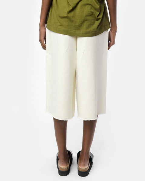 Raw Edge Shorts in Cream by MM6 Maison Margiela at Mohawk General Store
