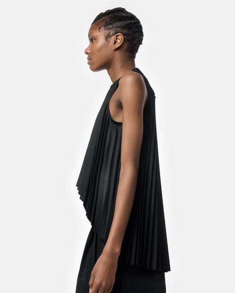 Pleat Arc Top in Onyx Black by Shaina Mote at Mohawk General Store