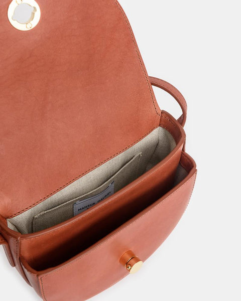 Mini Saddle Bag in Brandy by Mansur Gavriel at Mohawk General Store