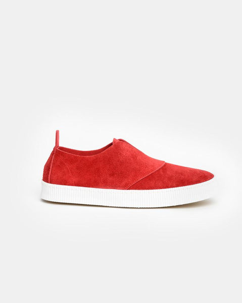 Slip On Sneaker in Signal Red by SMOCK Man at Mohawk General Store