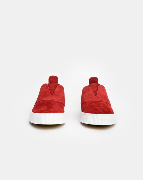 Slip On Sneaker in Signal Red by SMOCK Man at Mohawk General Store