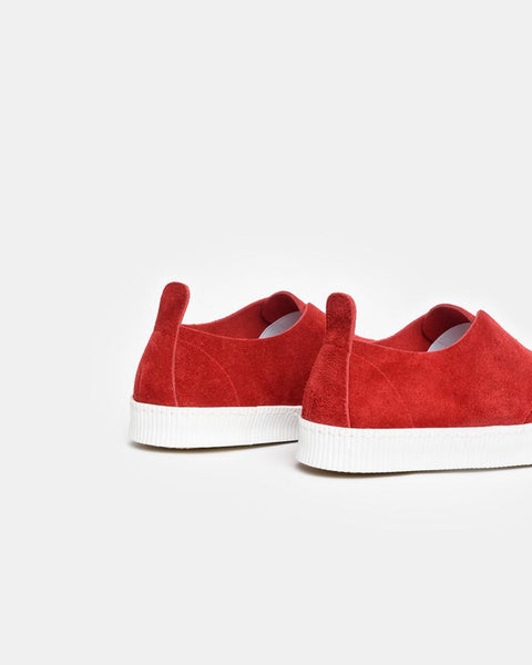 Slip On Sneaker in Signal Red by SMOCK Man at Mohawk General Store