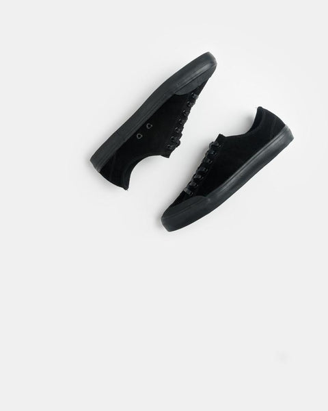 Suede Sneaker in Black by Erik Schedin at Mohawk General Store