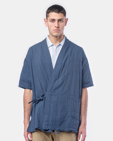 Onsen Cardigan in Blue by SMOCK Man at Mohawk General Store