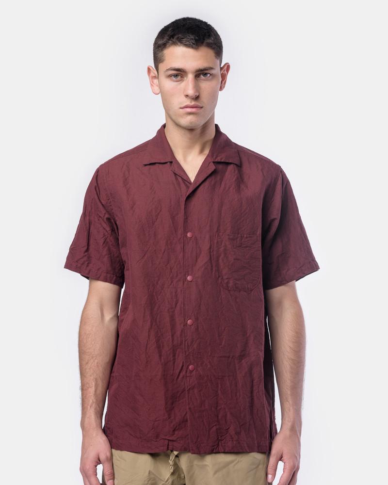 Snap-Down Shirt in Maroon by SMOCK Man at Mohawk General Store