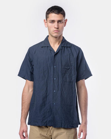 Snap-Down Shirt in Navy by SMOCK Man at Mohawk General Store
