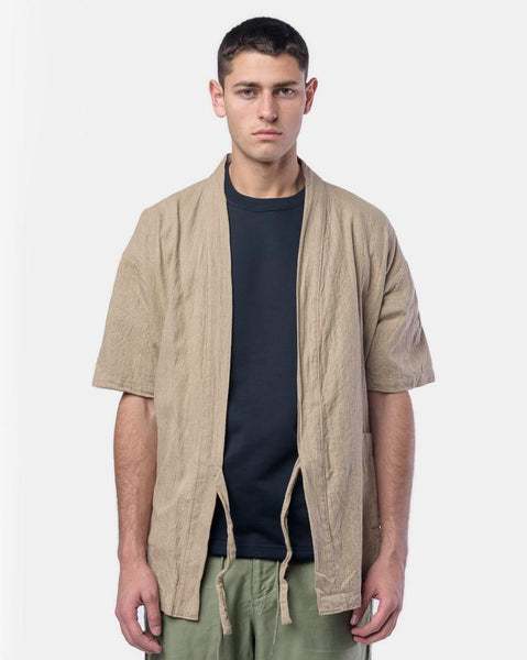 Onsen Cardigan in Beige by SMOCK Man at Mohawk General Store