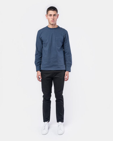 Garment Dye Shirt Sleeve T-Shirt in Navy by TS(S) at Mohawk General Store