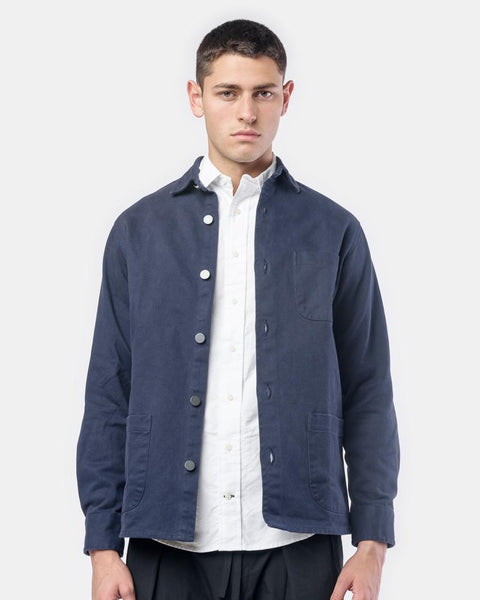 Overshirt Twill One in Navy by Schnayderman's at Mohawk General Store