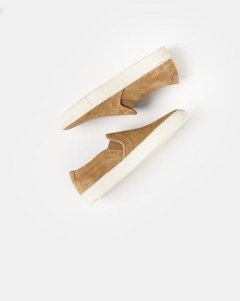 Suede Retro Slip On in Tan by Common Projects at Mohawk General Store