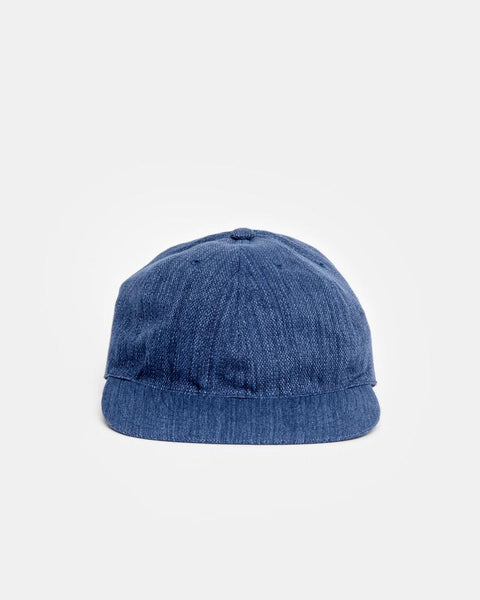 Leather Strap Cap in Blue by SMOCK Man at Mohawk General Store