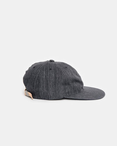 Leather Strap Cap in Grey by SMOCK Man at Mohawk General Store