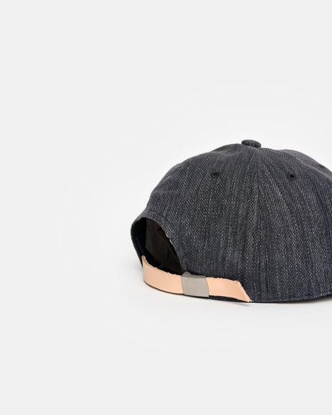 Leather Strap Cap in Grey by SMOCK Man at Mohawk General Store