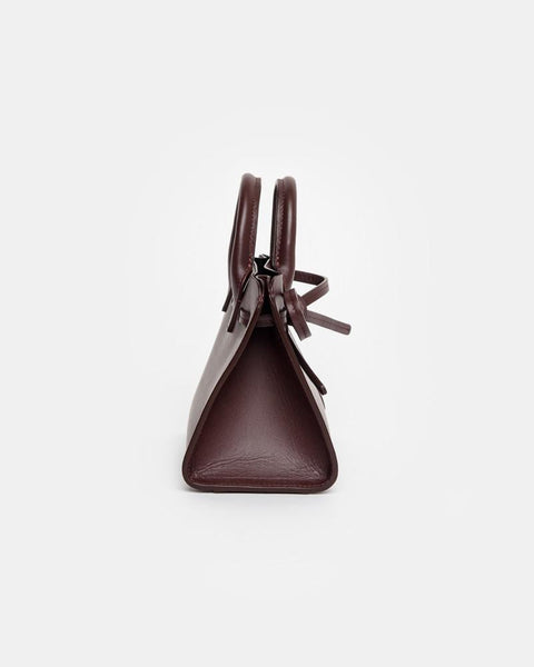 Mini Mini Sun Bag in Burgundy Calf by Mansur Gavriel at Mohawk General Store