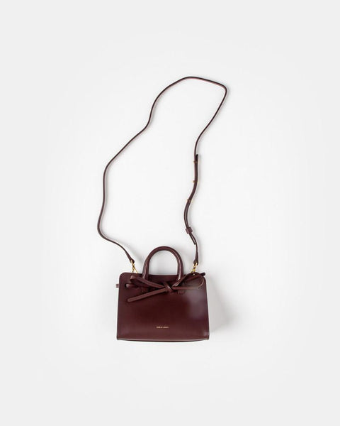 Mini Mini Sun Bag in Burgundy Calf by Mansur Gavriel at Mohawk General Store