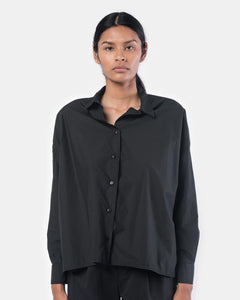 Wide Shirt in Black by SMOCK Woman at Mohawk General Store