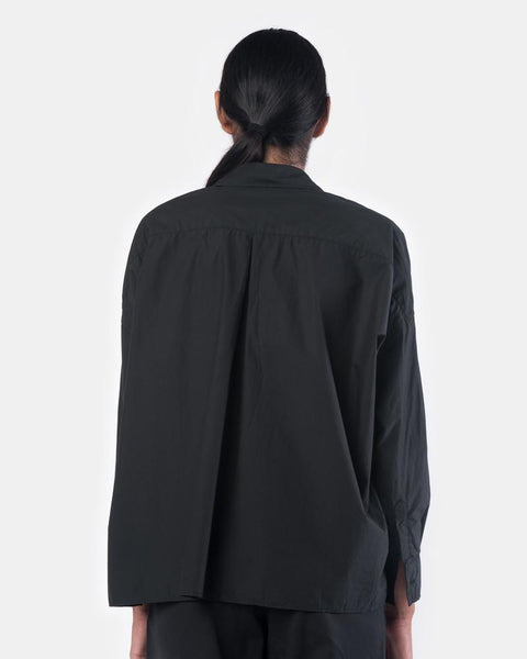 Wide Shirt in Black by SMOCK Woman at Mohawk General Store