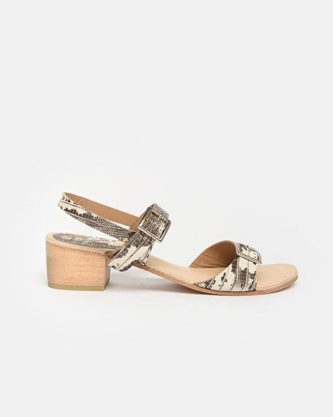 Ramona Sandals in White Serpent by A Détacher at Mohawk General Store