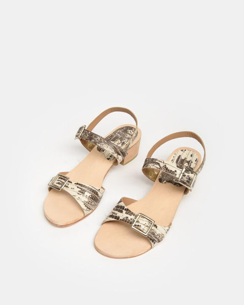 Ramona Sandals in White Serpent by A Détacher at Mohawk General Store