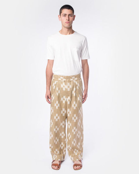 Ikat Drawstring Pants in Sand Haversack - Mohawk General Store