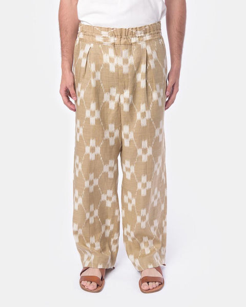 Ikat Drawstring Pants in Sand Haversack - Mohawk General Store