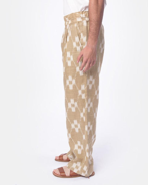 Ikat Drawstring Pants in Sand Haversack - Mohawk General Store