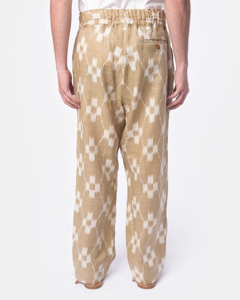 Ikat Drawstring Pants in Sand Haversack - Mohawk General Store
