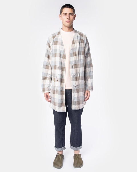 Block Check Master Coat in Stone by Nonnative at Mohawk General Store