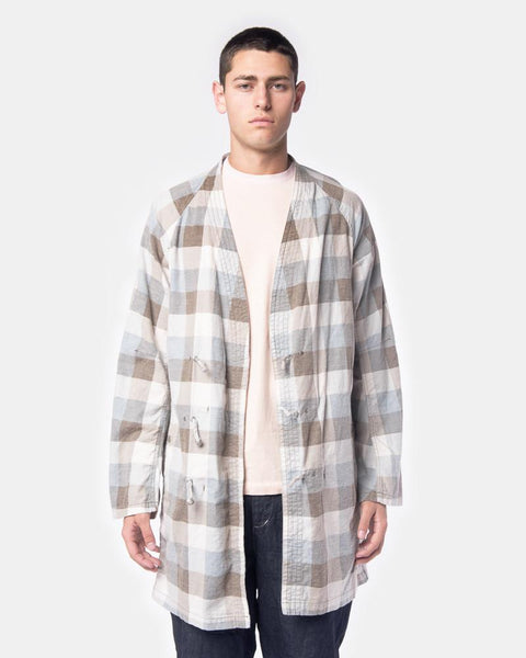 Block Check Master Coat in Stone by Nonnative at Mohawk General Store