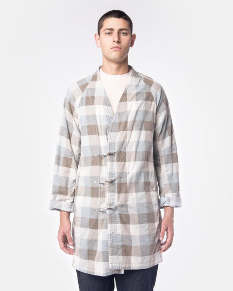 Block Check Master Coat in Stone by Nonnative at Mohawk General Store