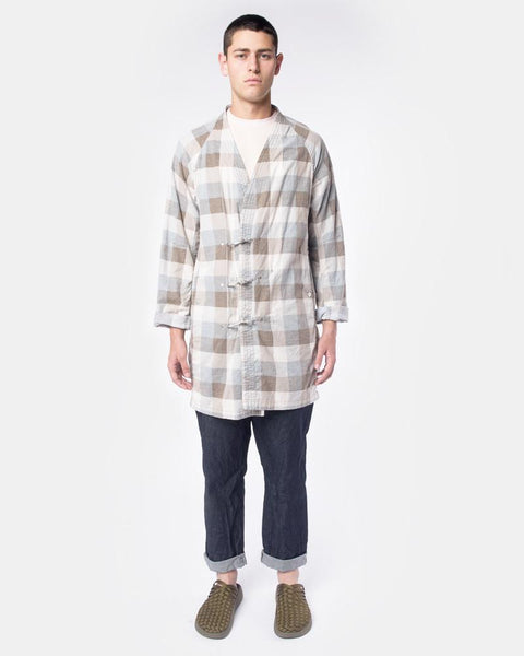 Block Check Master Coat in Stone by Nonnative at Mohawk General Store