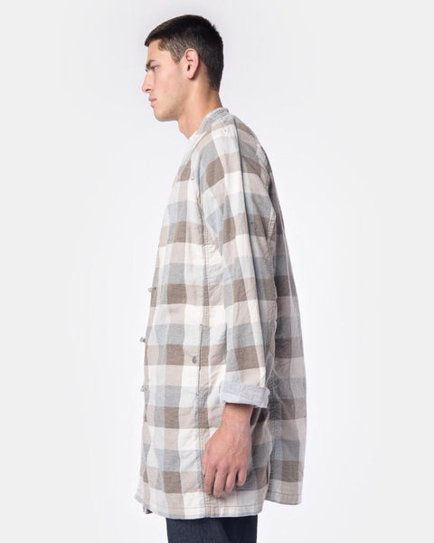 Block Check Master Coat in Stone by Nonnative at Mohawk General Store