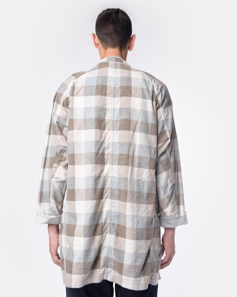 Block Check Master Coat in Stone by Nonnative at Mohawk General Store