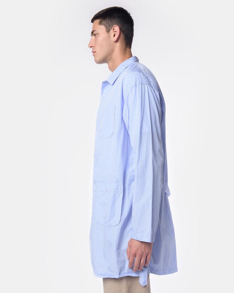 Long Shirt in Blue Graph Check by Rough & Tumble at Mohawk General Store