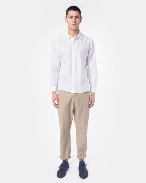 Summer Spread Collar Shirt in White by SMOCK Man at Mohawk General Store