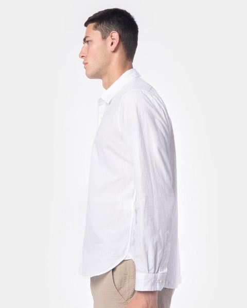 Summer Spread Collar Shirt in White by SMOCK Man at Mohawk General Store