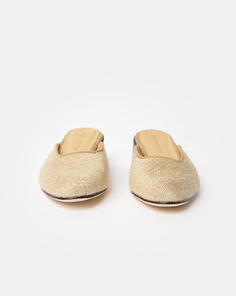 Leblon Mule in Raffia by Mari Giudicelli