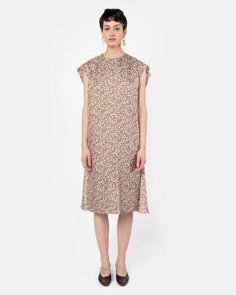 Louise Dress in Silk Tree Print by A Détacher at Mohawk General Store