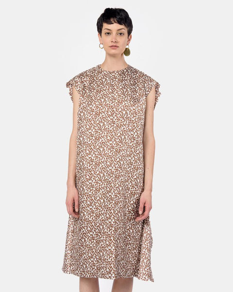 Louise Dress in Silk Tree Print by A Détacher at Mohawk General Store