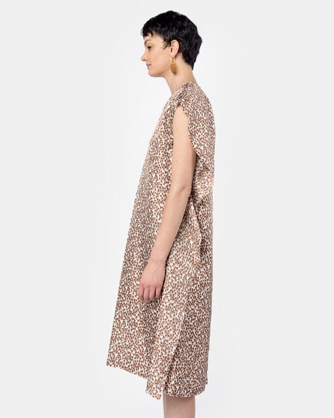 Louise Dress in Silk Tree Print by A Détacher at Mohawk General Store