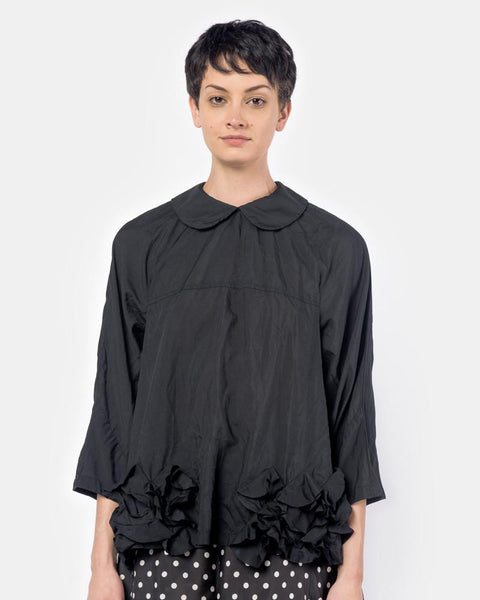Ruffle Blouse in Black by Comme des Garçons Comme des Garçons
