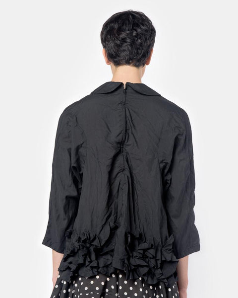 Ruffle Blouse in Black by Comme des Garçons Comme des Garçons - Mohawk General Store