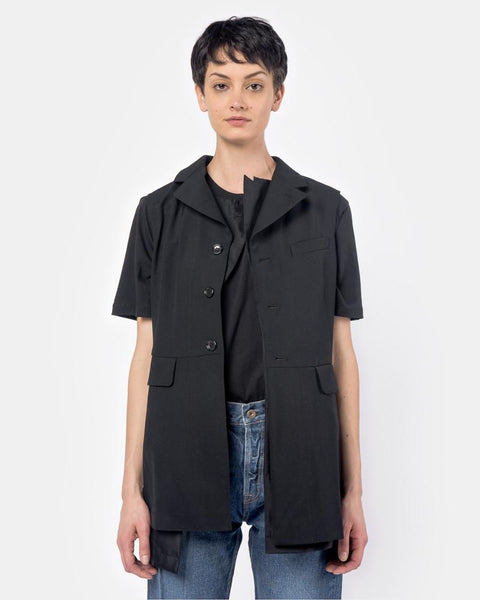 Sleeveless Jacket in Black by Comme des Garçons Comme des Garçons - Mohawk General Store