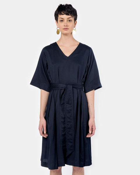 V-Dress in Navy by SMOCK Woman at Mohawk General Store