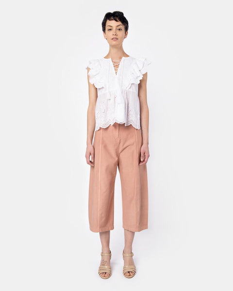 Monroe Top in Blanc by Ulla Johnson at Mohawk General Store