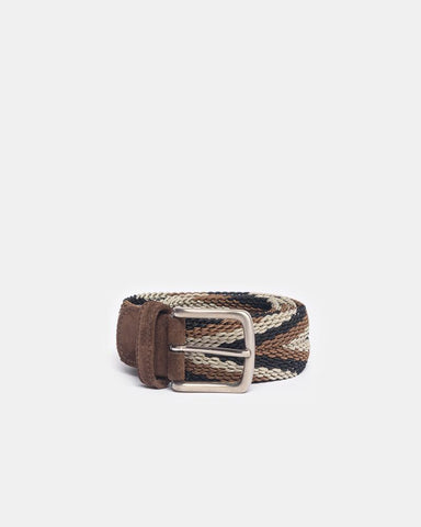 Weave Belt in Brown/Tan/Black by Anderson's at Mohawk General Store