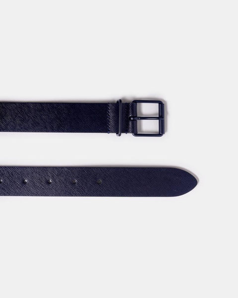 B1 Leather Belt in Dark Blue by Anderson's at Mohawk General Store